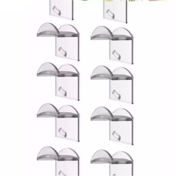 48 pc Hat Rack Adhesive or attach to wall with included screws - Picture 1 of 9